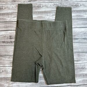 Forever 21 Women's Hi High Rise Stretch Leggings Olive Green M Med Medium Skinny